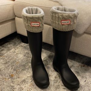 Hunter Boots, tall, black